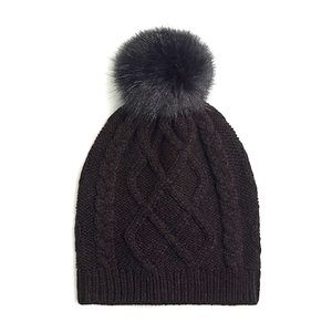 J.Crew Women’s Faux-fur Pom-Pom Hat - AG533 - One Size NWT